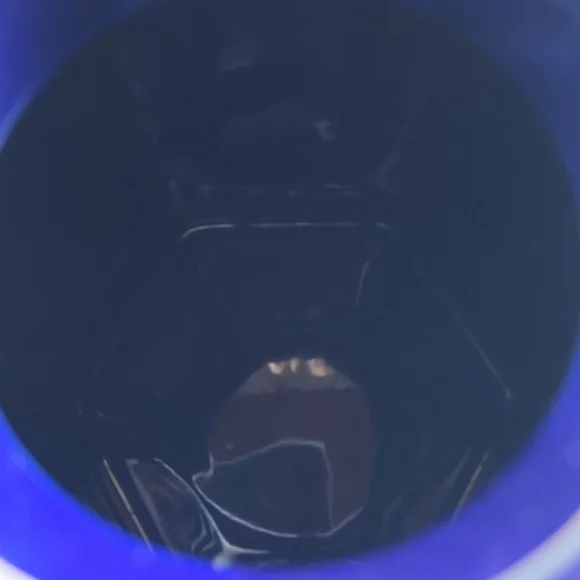 Pier 1, Navy and White Ceramic Canister. - Picture 8 of 10